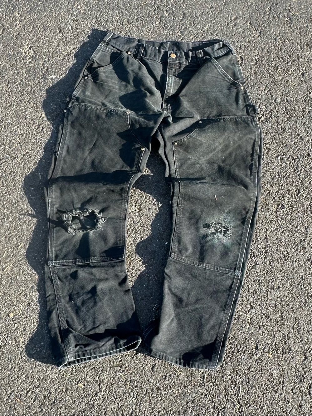 Vintage 90s faded carthartt double knee size 33x28
